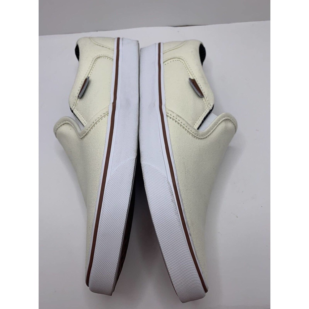 Vans Men's Old Skool Ward Canvas Low-Top Sneakers,cream 9 - Picture 6 of 9